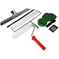 MXBAOHENG Kit de Herramientas de Construcción Herramienta Suelo Rodillo de púas Escobilla de goma cemento con hoja…